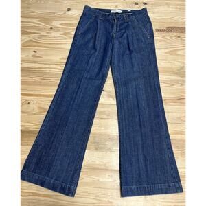 Old Navy Jeans Classic Rise Wide Leg Flap Pocket Trouser Jeans Size 6 EUC